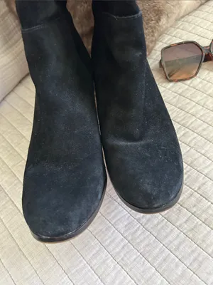 Cole Haan Cassidy Tall black suede heeled boot nike air 9 boho thumbnail 11