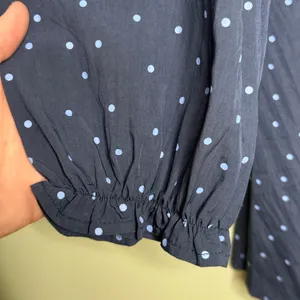 NWT Lulus Sweetie Aura Polka Dot Mini Dress Navy Blue Women’s Size Medium thumbnail 11