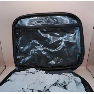 Mine My Belongings Quilted Travel Organizer Toiletry Bag‎ Black NWT Luxe thumbnail 4