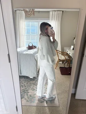 Loft white linen trousers  thumbnail 2