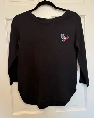 Tommy Bahama Houston Texans Ashby Isles Rib 3/4 Sleeve‎ Tee Black NWT Size Small thumbnail 1