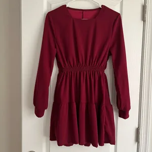 Burgundy dress Red thumbnail 4