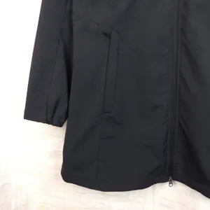 Eddie Bauer Womens Jacket L Charcoal Ripstop Hooded Zip Performance Coat Parka thumbnail 5