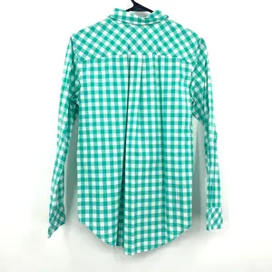Vineyard Vines size 4 relaxed fit 100%‎ cotton green and white gingham button up thumbnail 2