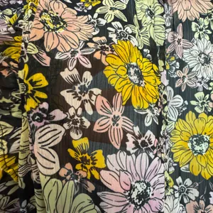 NWT BB Dakota Steve Madden Floral Maxi Dress L Chiffon Ruffle Tiered Blossom thumbnail 7