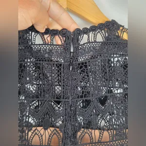 Alexis Alexandria Lace Dark Romantic Romper‎ Women’s Sz S thumbnail 7