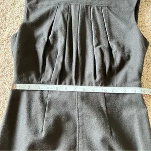 Club Monaco Women's Black Wool Pleated‎ Sheath Dress thumbnail 10