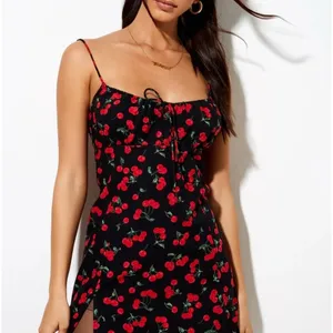 Motel Famala Mini Dress In Cherries Black Size XXL NWT MSRP‎ $54 thumbnail 3