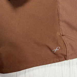 Freely Jacket Women's XL Brown Full Zip Mock Neck Zipper Pockets Thumb Holes thumbnail 4