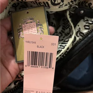NWOT Y2K juicy couture black bag thumbnail 7