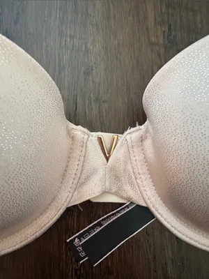 Victoria's Secret Strapless Light Pink Shimmery Bra thumbnail 4