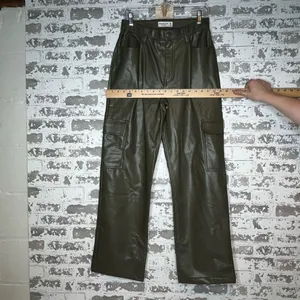Abercrombie & Fitch | women faux leather 90’s relaxed highrise thumbnail 7