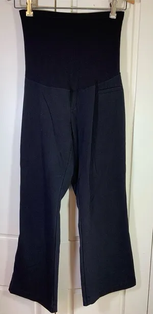 Motherhood Maternity Womens Pants S Black Full Panel Boot Cut Comfort Minimalist thumbnail 1