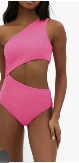 Beach Riot Celine Cutout One Piece Swimsuit strawberry moon size M NWT $158 thumbnail 1