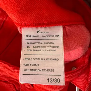 NWT KanCan High Rise Super Skinny Jeans in Christmas Red thumbnail 8