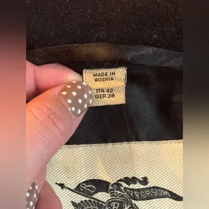 Burberry London Wool/Cashmere Button Up Trench Coat thumbnail 7