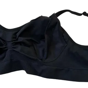The Comfy Chyme Women Size XL Black Nursing Bra Stretch (10H-27) thumbnail 2