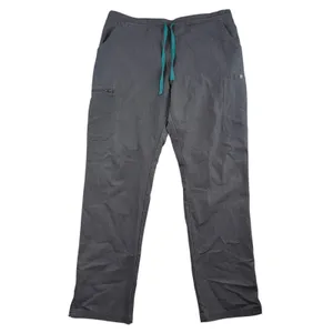 Figs L Large High Waist Yola Skinny‎ Straight Leg Scrub Pants Graphite Gray thumbnail 2