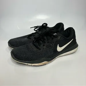 Nike Women’s flex supreme sneakers black &‎ white size 6 thumbnail 4
