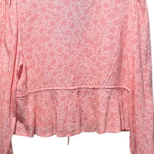 Billabong Time‎ Goes By Long Sleeve Blouse Top Size Large thumbnail 9