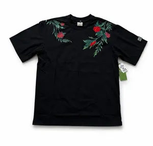 Hype Market Black Floral Rose Graphic T-Shirt Size M thumbnail 1