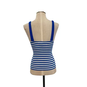 Boden Talamanca Striped Tankini Top Blue White‎ Twist Front UK 6 US 2 thumbnail 6