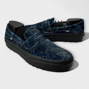 Vans Style 53 Velvet Paisley Blue Slip On Creeper Womens 8 Mens 6.5 NWOB thumbnail 10
