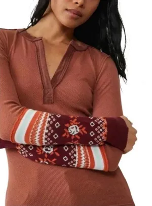 NWT Free People Mikah Layering Cuff in Autumn Combo size L‎ thumbnail 1