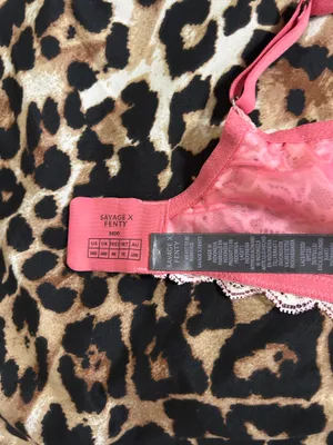 Savage X Fenty Pink & Yellow Floral Lace Underwire Bra thumbnail 3
