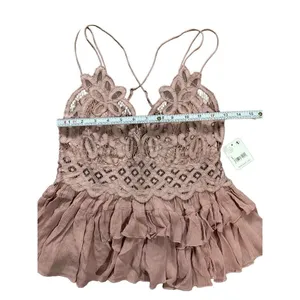 Free People Adella Cami in Dusty Mauve‎ NWT Sz L thumbnail 7
