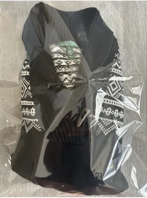 Vtg Lauren Ralph Lauren Knitted Fair Isle Sweater L Fisherman Black Nordic thumbnail 11