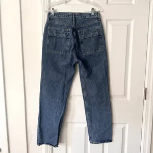 AGOLDE Cooper Cargo Denim Jeans A9120 Revolution Dark Wash 26 thumbnail 9