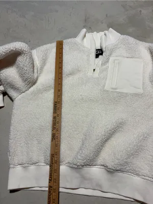 UGG janeann half zip Cream Sherpa Pullover large thumbnail 9