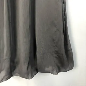 Zara‎ Charcoal Gray Y2K Beaded Scoop Neck Bubble Hem Mini Dress S thumbnail 4