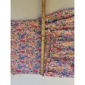 Abel the Label floral cottage core country cotton milk maid sundress sz Med thumbnail 8