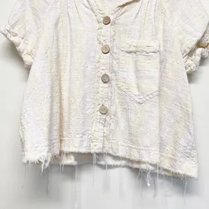 FREE PEOPLE Away At Sea Striped Shirt Top Medium thumbnail 7
