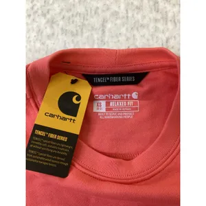 Carhartt Womens Tencel Fiber Series‎ Relaxed Fit Sweatshirt TS6179-W Coral XS thumbnail 3