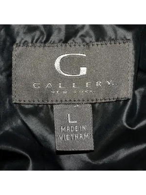 Gallery New York Womens L Long Maxi Puffer Coat Black Faux Fur Hood Quilted thumbnail 14