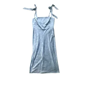Park & Fifth NWT Dalton Dress XL Light Blue Floral Jacquard Tie Strap Midi thumbnail 3
