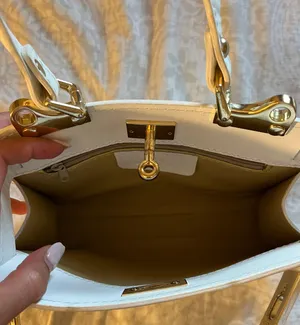 White Leather Purse From Italy thumbnail 3