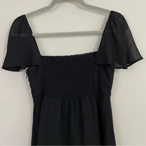NWT Show Me Your Mumu Black Smocked Breanna Mini Dress‎ Size Small thumbnail 7