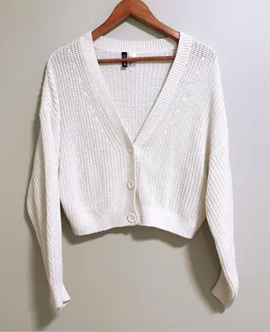 Divided Cream Cardigan thumbnail 1