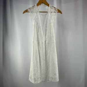 Lulus Romance Language Backless Lace Dress‎ in White Size Small thumbnail 5