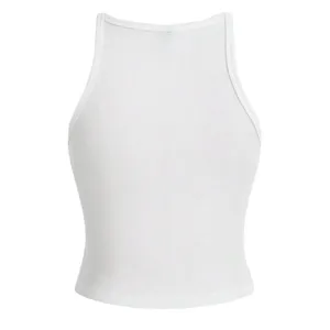 SheIn Basic Style Cropped Tank Top in White, Size M​​​ thumbnail 2