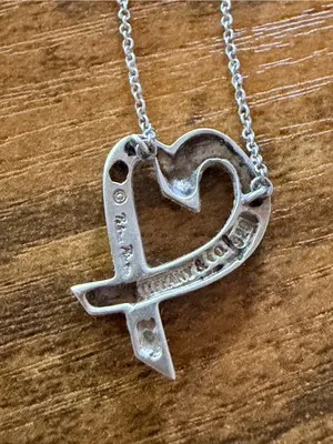 Tiffany & Co. Sterling Silver Paloma Picasso Loving Heart Necklace thumbnail 6