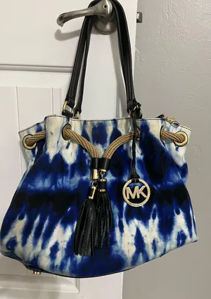 Michael Kors Marina Purse in Tie-Dye blue thumbnail 1