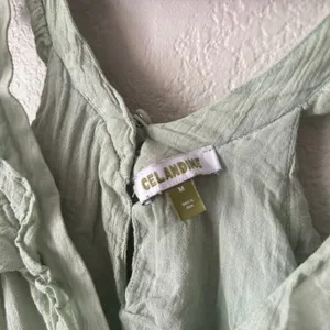 Anthropologie Celandine Boho Ruffle Tiered Mini Dress in Mint Green thumbnail 7