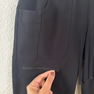 Cherokee Black Scrub Joggers Elastic Waistband Tapered Fit thumbnail 5