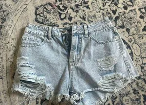 shein jean shorts Blue Size XXS thumbnail 1