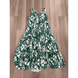 Halara Midnight Foliage Boho Cottage Floral Sweetheart Lace-up Maxi Resort L thumbnail 4